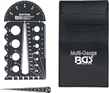 BGS 74247 Metric Screwpitch Gauge Thread Template M3-M20 0.5-13mm Drill Gauge view 7
