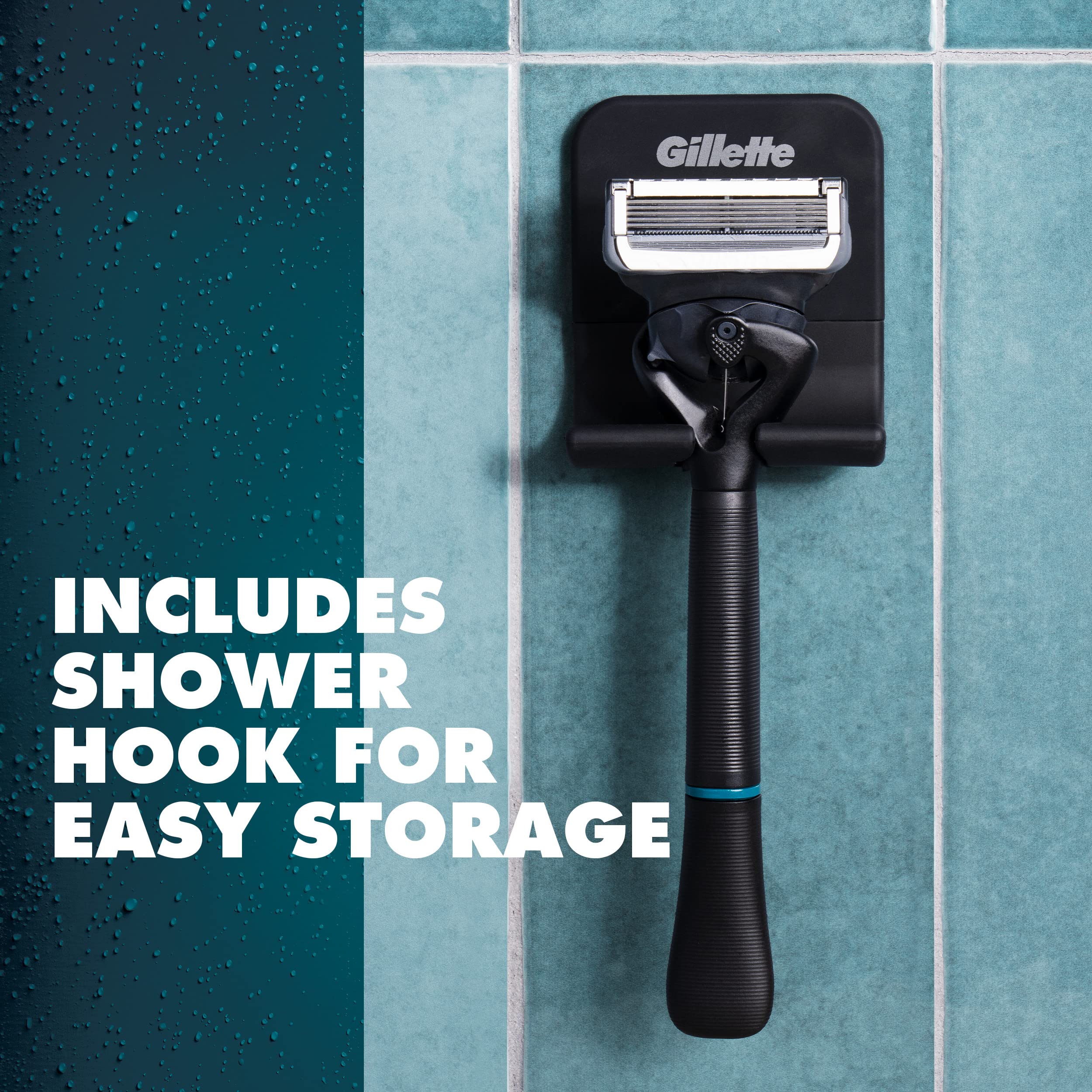 Gillette Intimate Razor for Men, Men’s Pubic Razors for Manscaping, Gentle and Easy to Use, Designed For Pubic Hair, 1 Handle, 2 Blade Refills