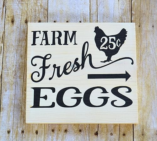 Amazon Com Farm Fresh Eggs Wood Sign Farmhouse Kitchen Decor Handmade Amazon Com Farm Fresh Eggs Wood Sign Farmhouse Kitchen Decor Handmade