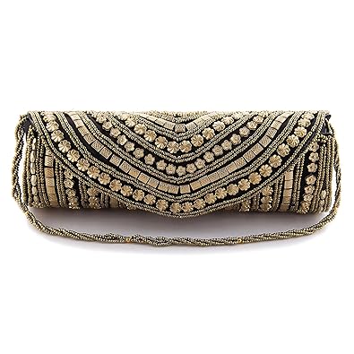 Funkia� Womens Ethnic Designer Handcrafted Silk Party Clutch