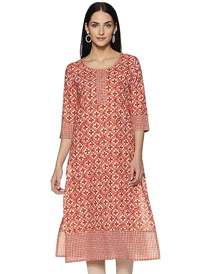 Women's cotton Straight Kurti