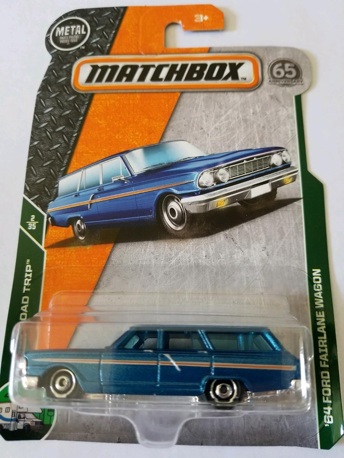 crites fairlane parts on Amazon Com Matchbox 2018 Mbx Road Trip 64 Ford Fairlane Wagon Blue Toys Games