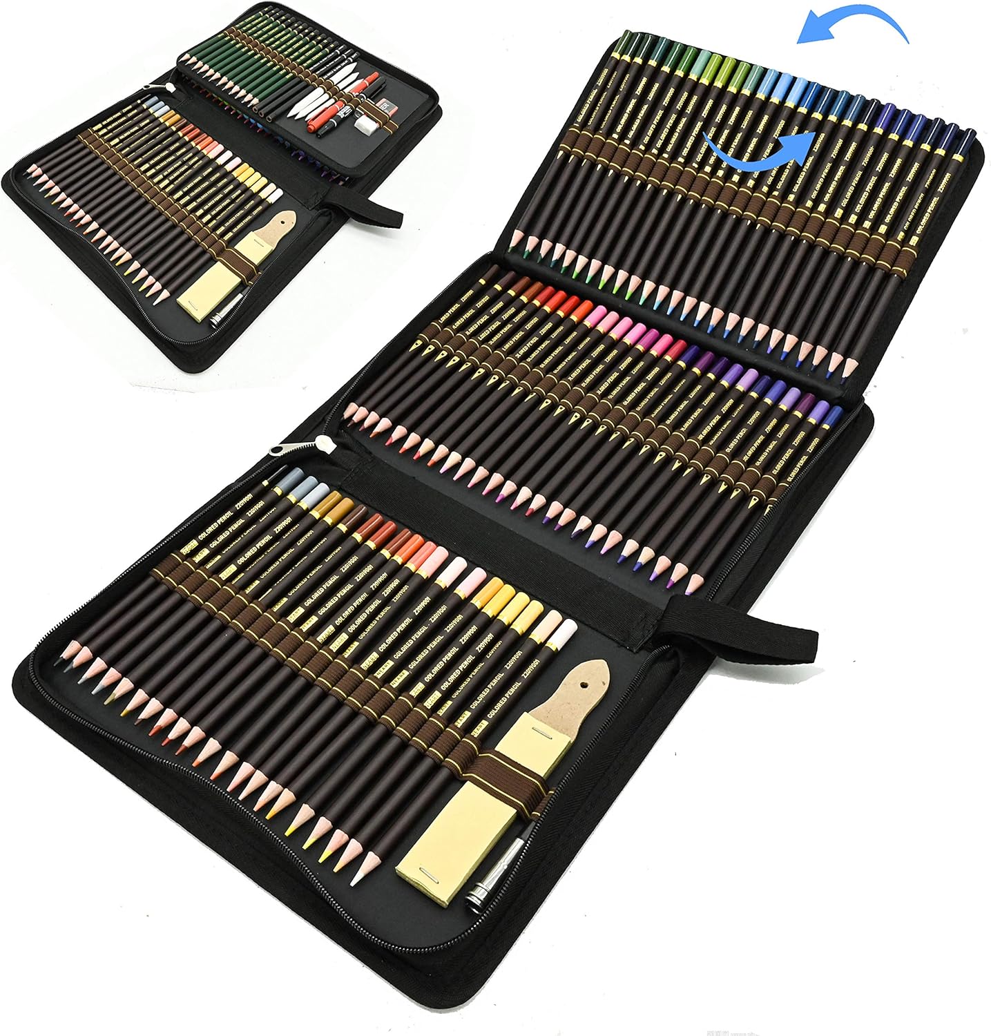Carioca TITA, Set Maxi Rainbow Matite Colorate, Matite in Resina Esagonali, Pastelli per Bambini e Adulti, Ideali per Disegnare e Colorare, Scrittura Morbida, Colori Assortiti, 80 Pezzi