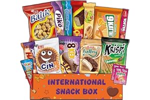 SNACKRUSH International Snack Box, 15+ Unique Treats, Snack Box From Around the World, Foreign Snacks for Office, Family, Gifts And Parties, Suitable for use by Children and Adults