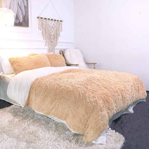 Amazon Com Sleepwish Luxury Plush Shaggy Bedding 3 Pieces 1