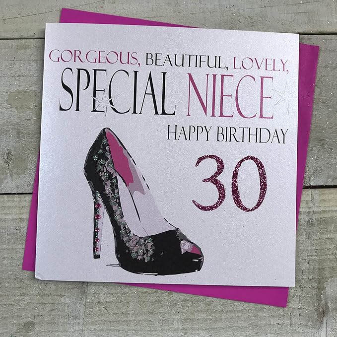 WHITE COTTON CARDS Handmade Beautiful, Lovely, Special Niece