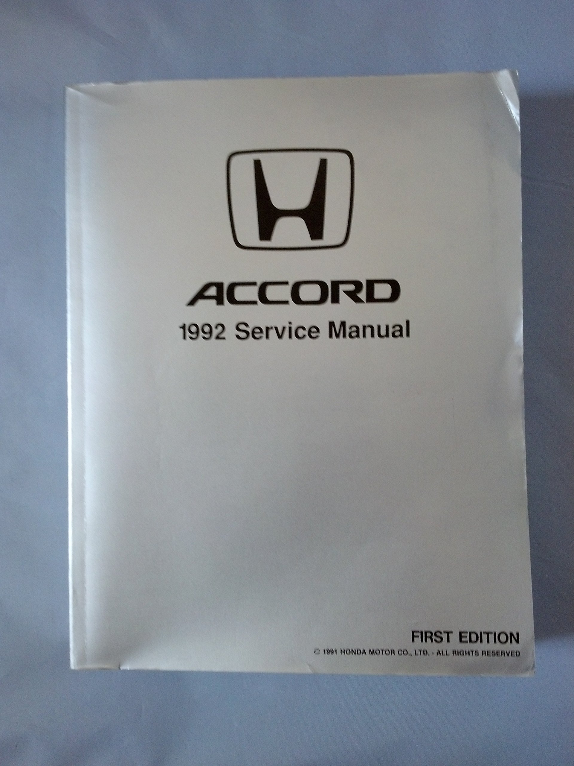Honda 1992 Accord Service Manual Paperback – 1991