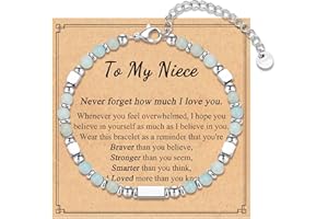 IKIATY Tiny Beaded Bracelet Gifts for Bestie Friend Sister Daughter Granddauhgter Niece, Christmas Birthday Valentines Day Gifts for Teen Girls Women Her