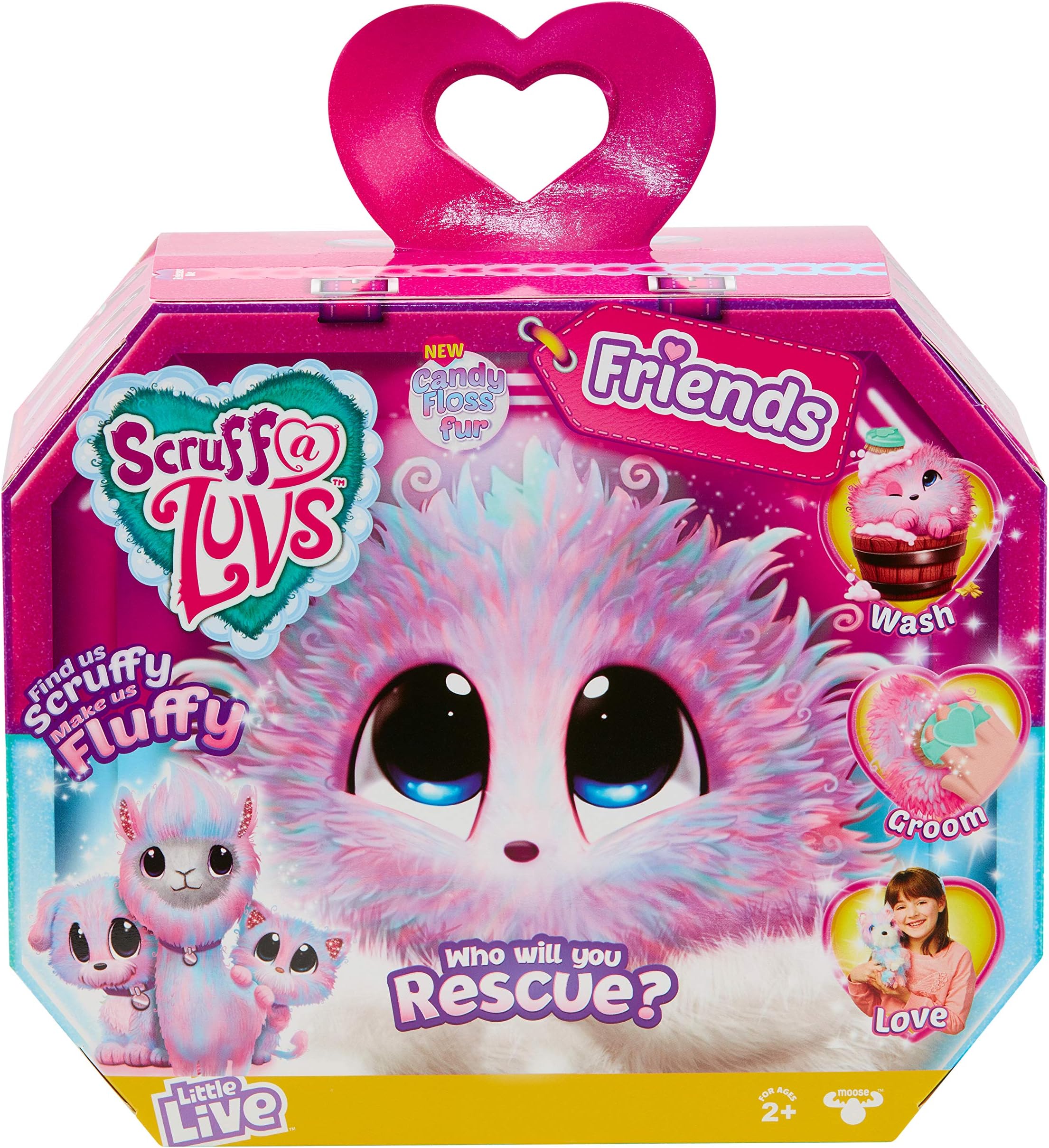 ClickDistribution UK WA635CAN Scruff-a-Luvs Friends Series 2 Candy Floss Collectible Figure, Multicoloured