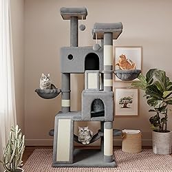 SHA CERLIN 65in Larger Cat Tree Tower Condo for