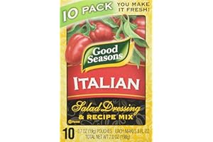 Good Seasons Italian Salad Dressing & Recipe Mix 0.7oz, 10 Pouches, Total Net 7oz