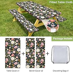 Picnic Table Cover with Bench Covers Camping