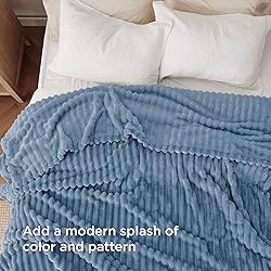 Bedsure GentleSoft Blue California King Size