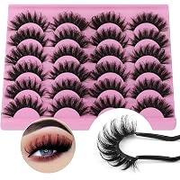 GMAGICTOBO Kunstwimpern – 8 Paar, Flauschig, 20 Mm, 3D Mink-Look, Vegan, Mit Flexiblem Band