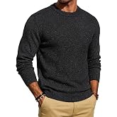 PJ PAUL JONES Mens Crewneck Sweater Lightweight Knit Pullover Sweaters | Colorful Dots Style, Lightweight Warm, Soft Stretch Knit, Regular Fit, Fall Winter Layering, Casual, Daily Wear, Holiday