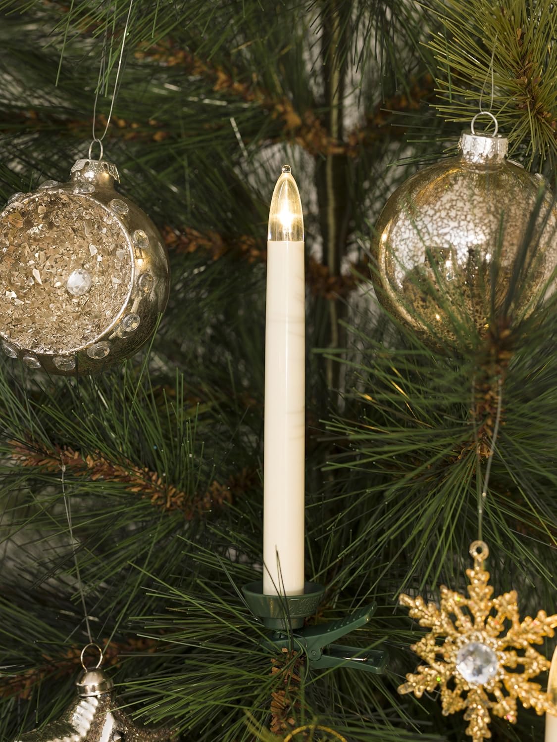 Konstsmide 1925-100 LED Tree Lighting 5 Tree Candles/Supplement for 1920-100/5 Warm White Diodes/Batteries 10 x AAA 1.5V - Image 3