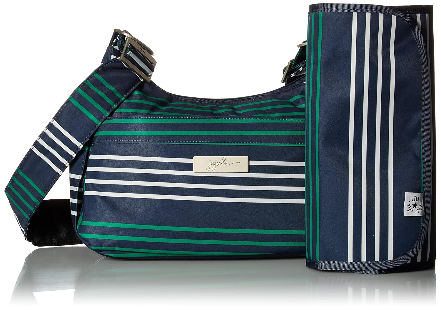 jujube striped diaper bag