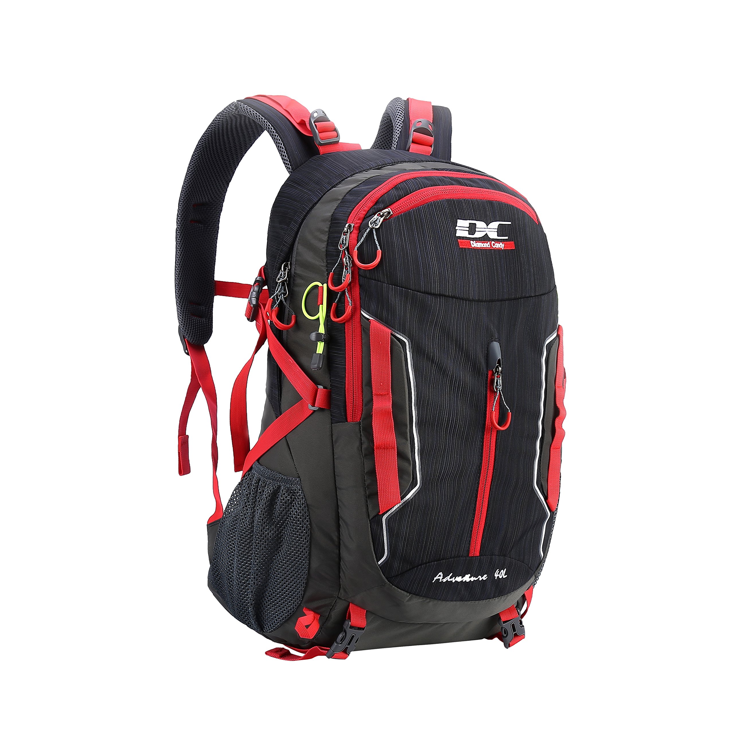 Outdoor Ultralight Waterproof Sport Backpack - Diamond Candy Trekking Rucksack with Rain Cover for Mountaineering Hiking Camping Travel Multi-functional Daypack