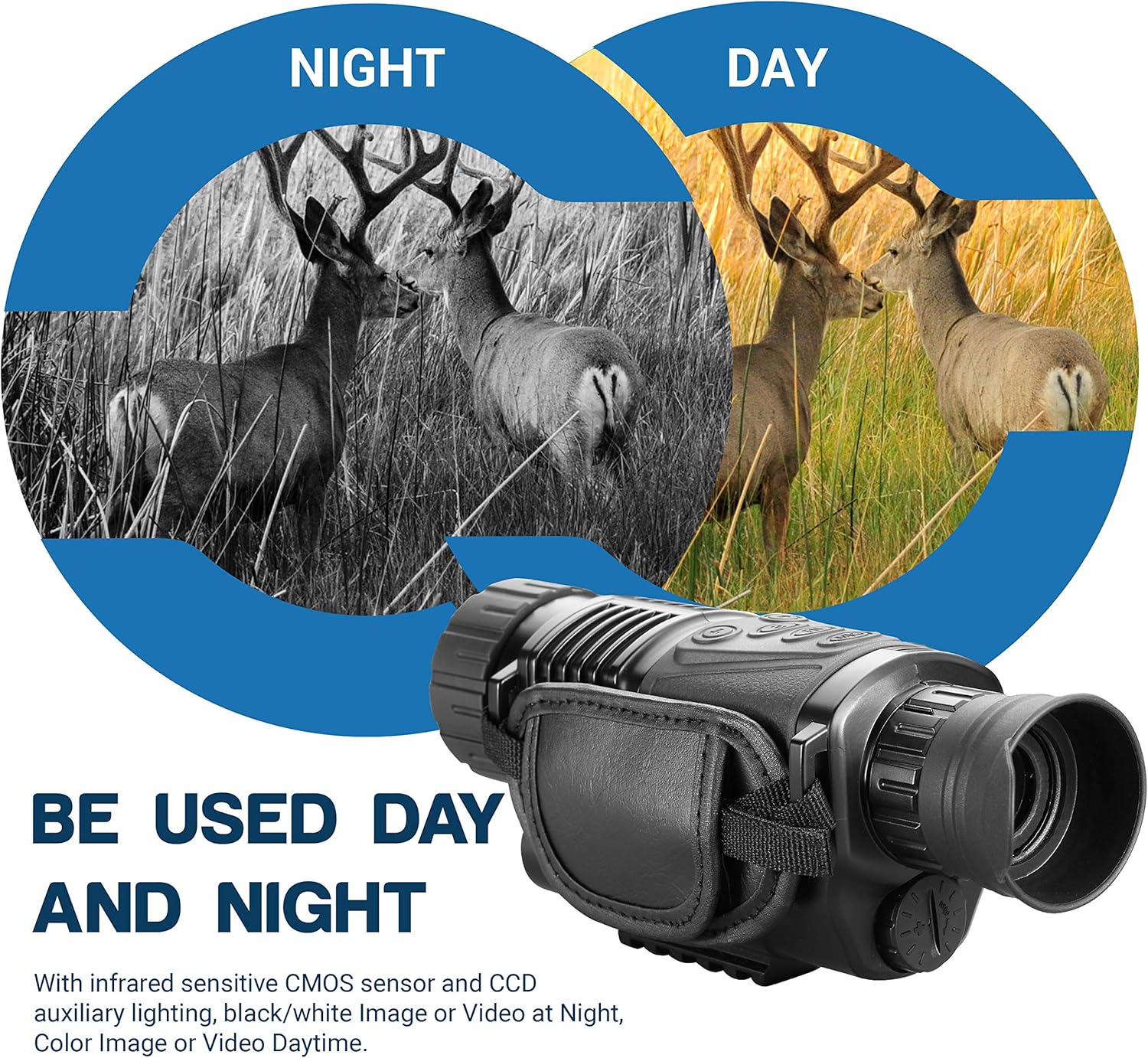 ESSLNB Night Vision Monocular Scope 5X40 Night Vision Infrared IR