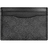 COACH Mens, Money Clip Card Case In Signature Canvas, Charcoal, One Size
