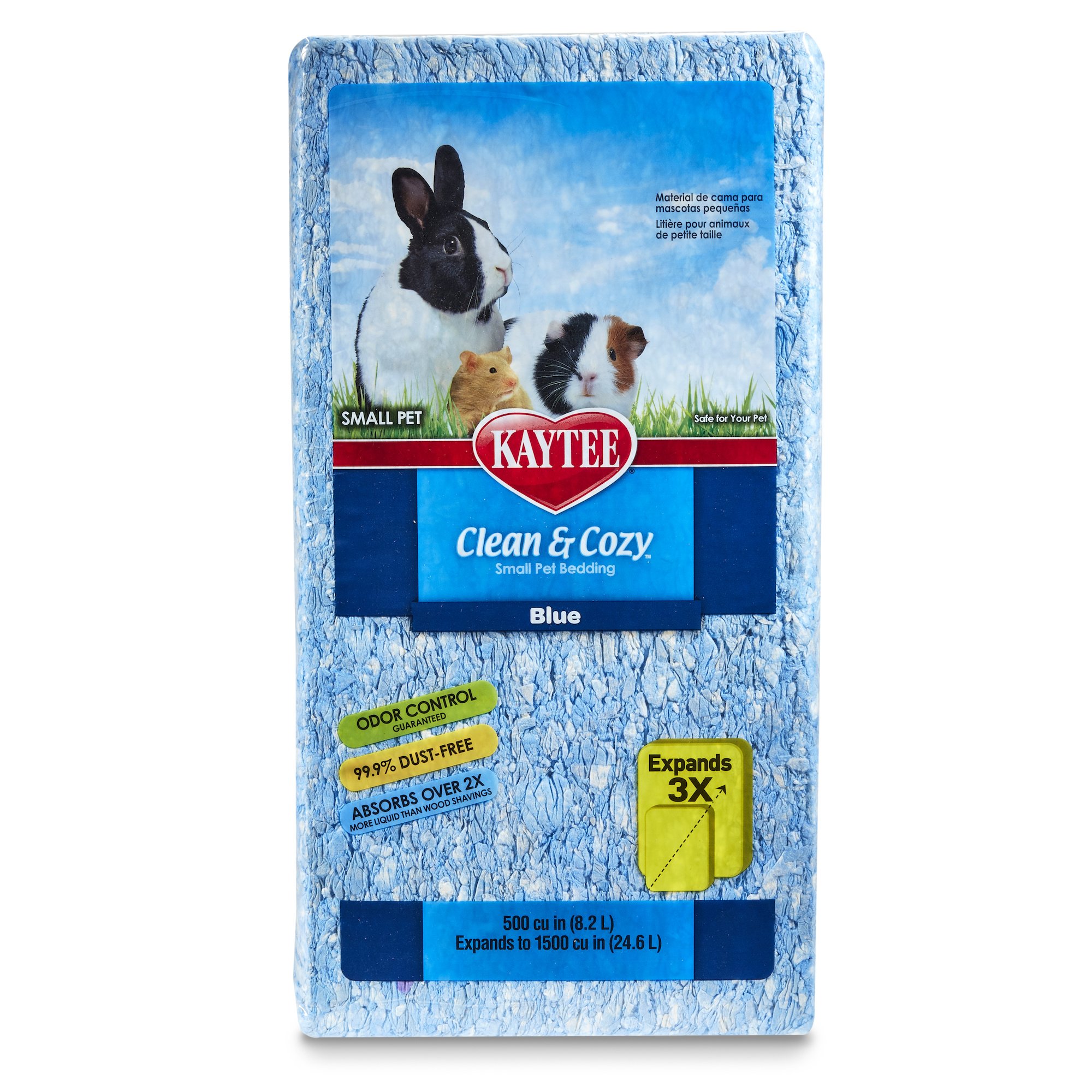 KayteeClean and Cozy Super Absorbent Paper Bedding, 24.6 Litre, Blue