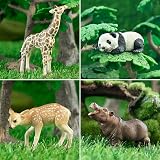 toymany 12Pcs Forest Animals Playset Kids Zoo Figurines Realistic Details view 3