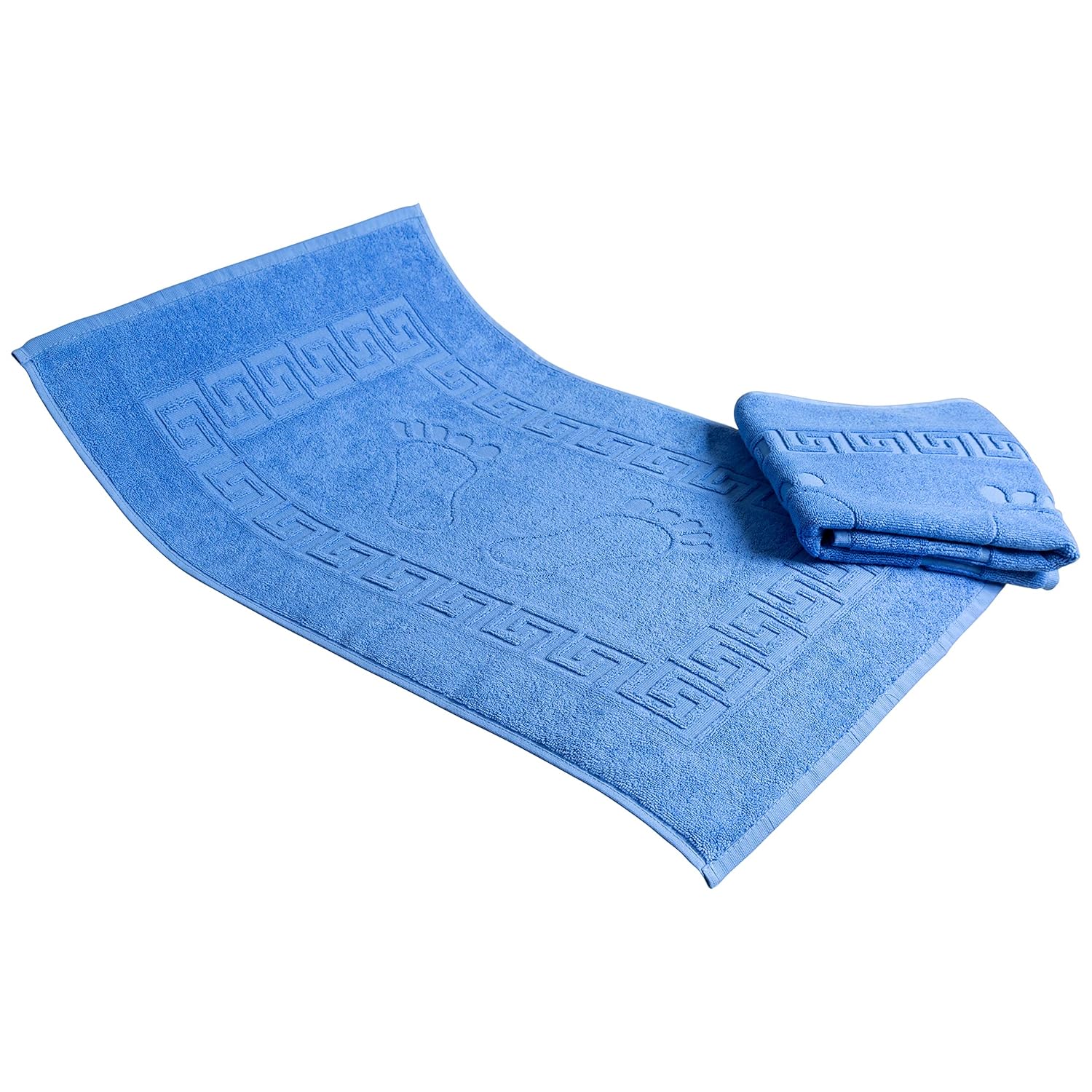 Footprint Bath Mat Towel 20 x 28 White Washable White 20'' x 28