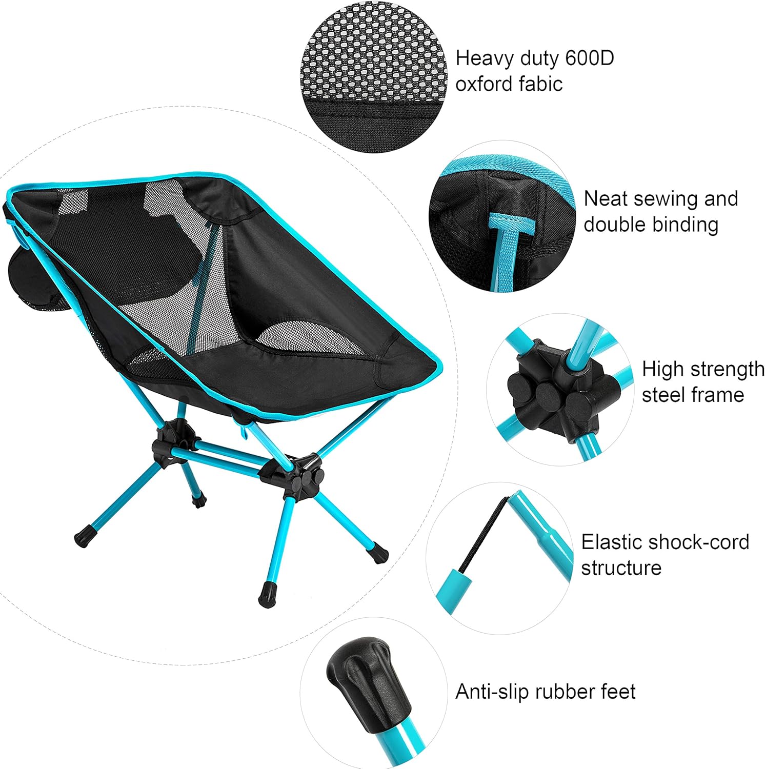 elastic camping chair