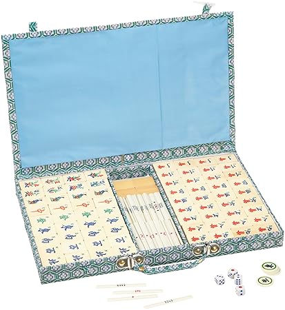 Philos 3162 - Mah Jongg, Bambus, mit arabischen Zeichen, Strategiespiel