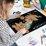 Atlas & Green Scratch Off UK Map Poster A2 with Accessories Kit view 5