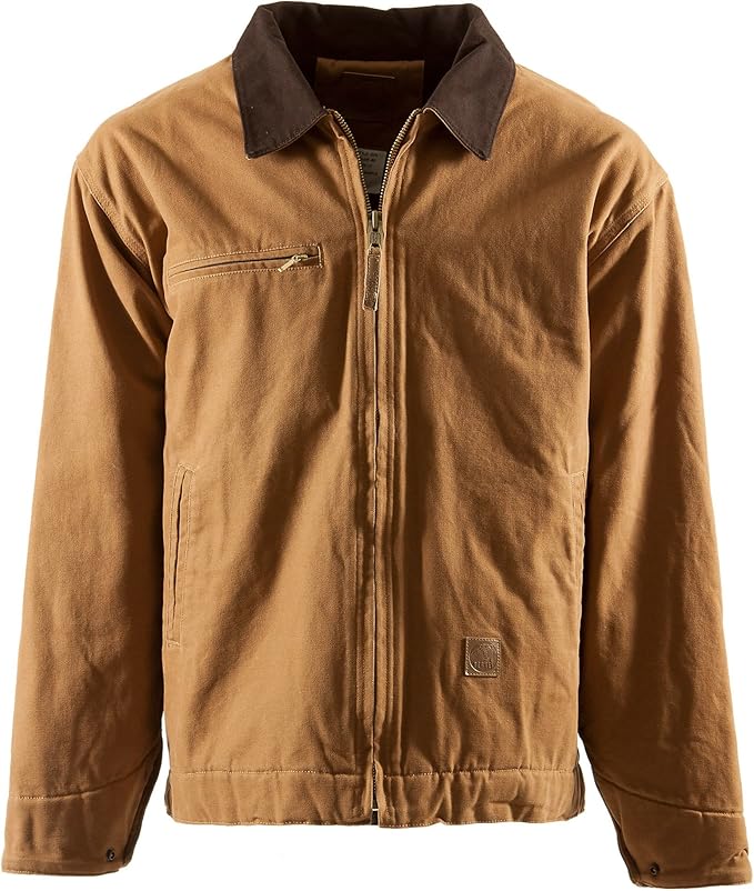 Berne Apparel J374 Men's Original Gasoline Jacket Brown