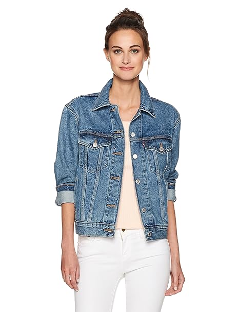 ex boyfriend trucker jacket concrete indigo