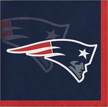 Amazon Com New England Patriots Beverage Napkins 48 Ct Health Personal Care