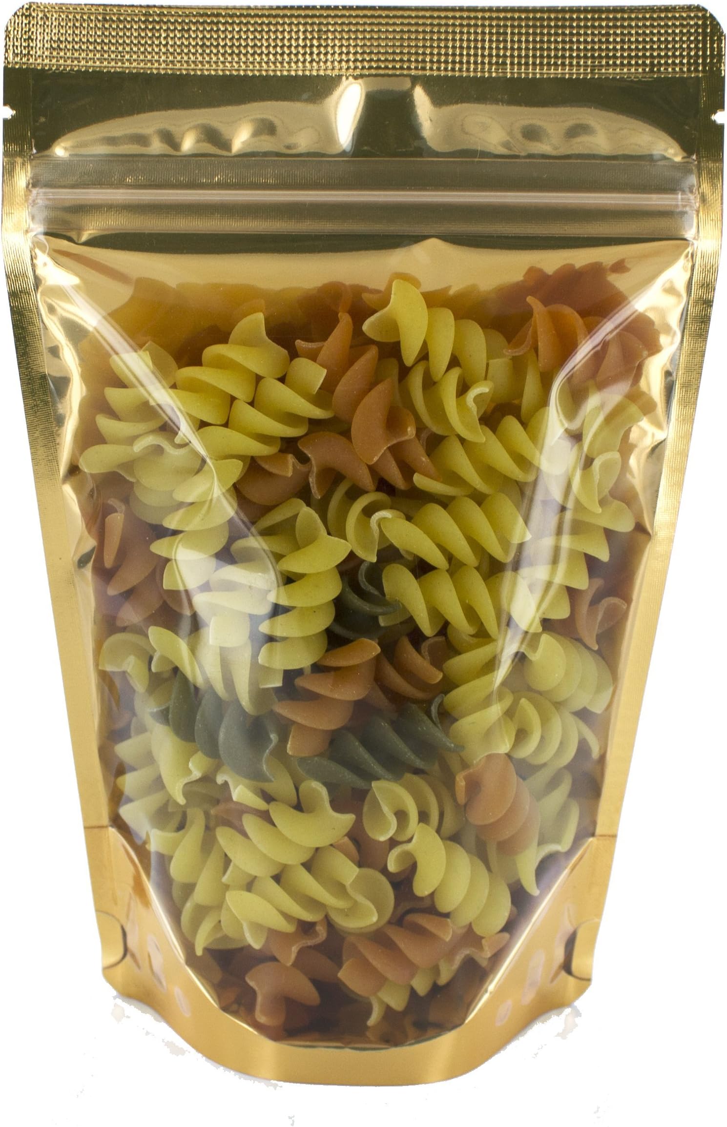50 Dual Sides Clear/Neon Stand-up Zip Pouch (Medium, Maple)