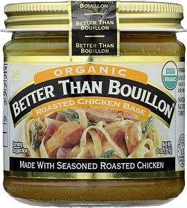 Better Than Bouillon Organic Roasted Chicken Base, 8 oz Glass Jar, 1 ct