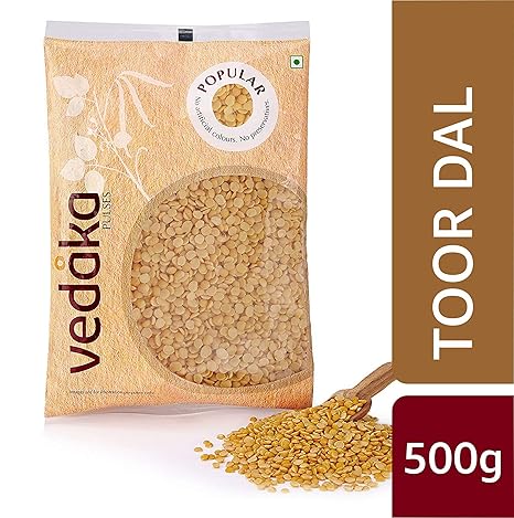 Amazon Brand - Vedaka Popular Toor/Arhar Dal, 500g