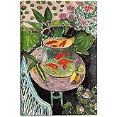 Wieco Art Canvas Prints Goldfish by Henri Matisse Colorism Aesthetic Abstract Canvas Wall Art for Wall Decor and Home Office Decorations