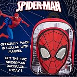 Marvel Spiderman Backpack for Boys Avengers Red Daypack with Reflective Eyes view 2