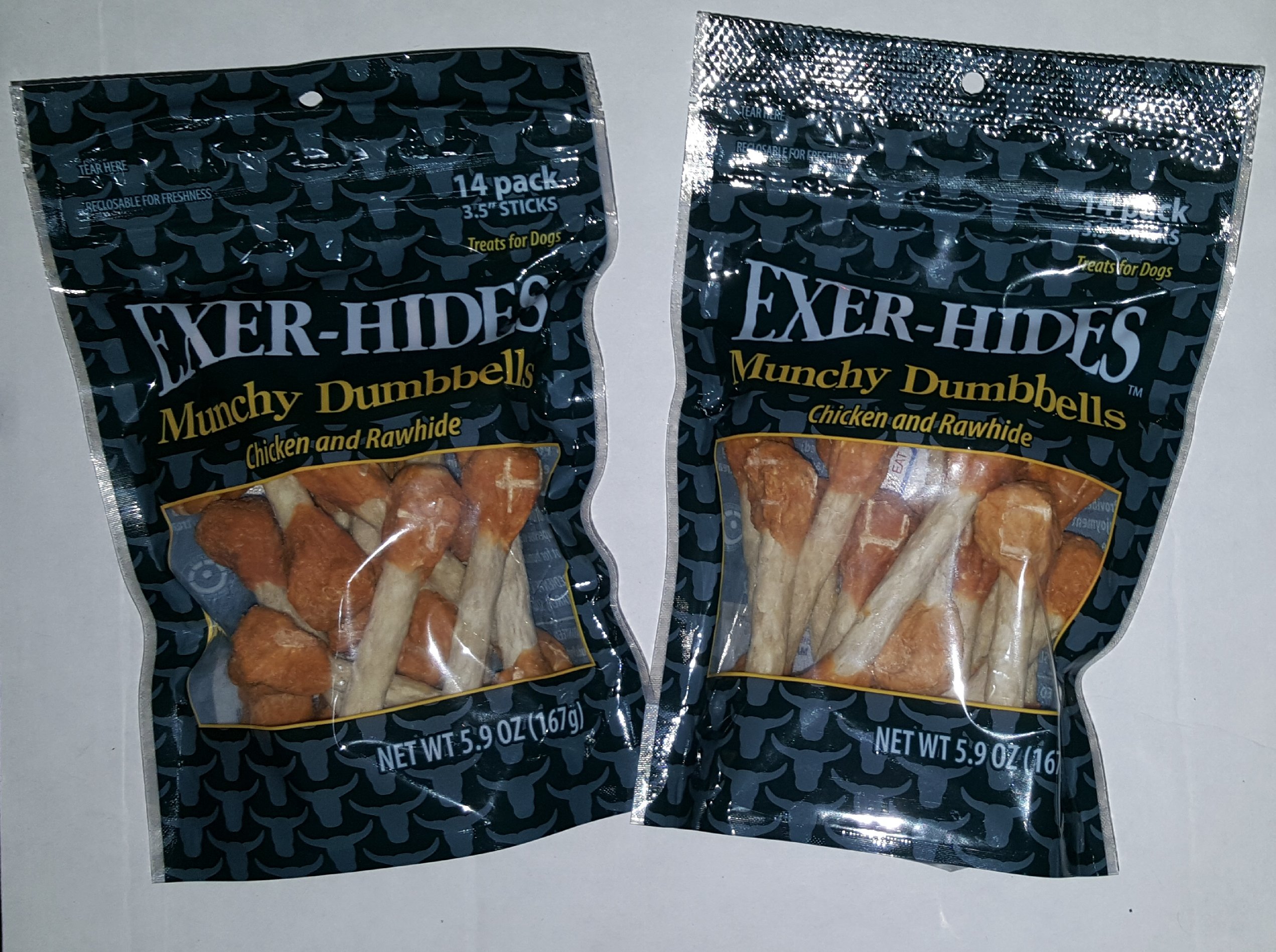 ol roy rawhide munchy dumbbells