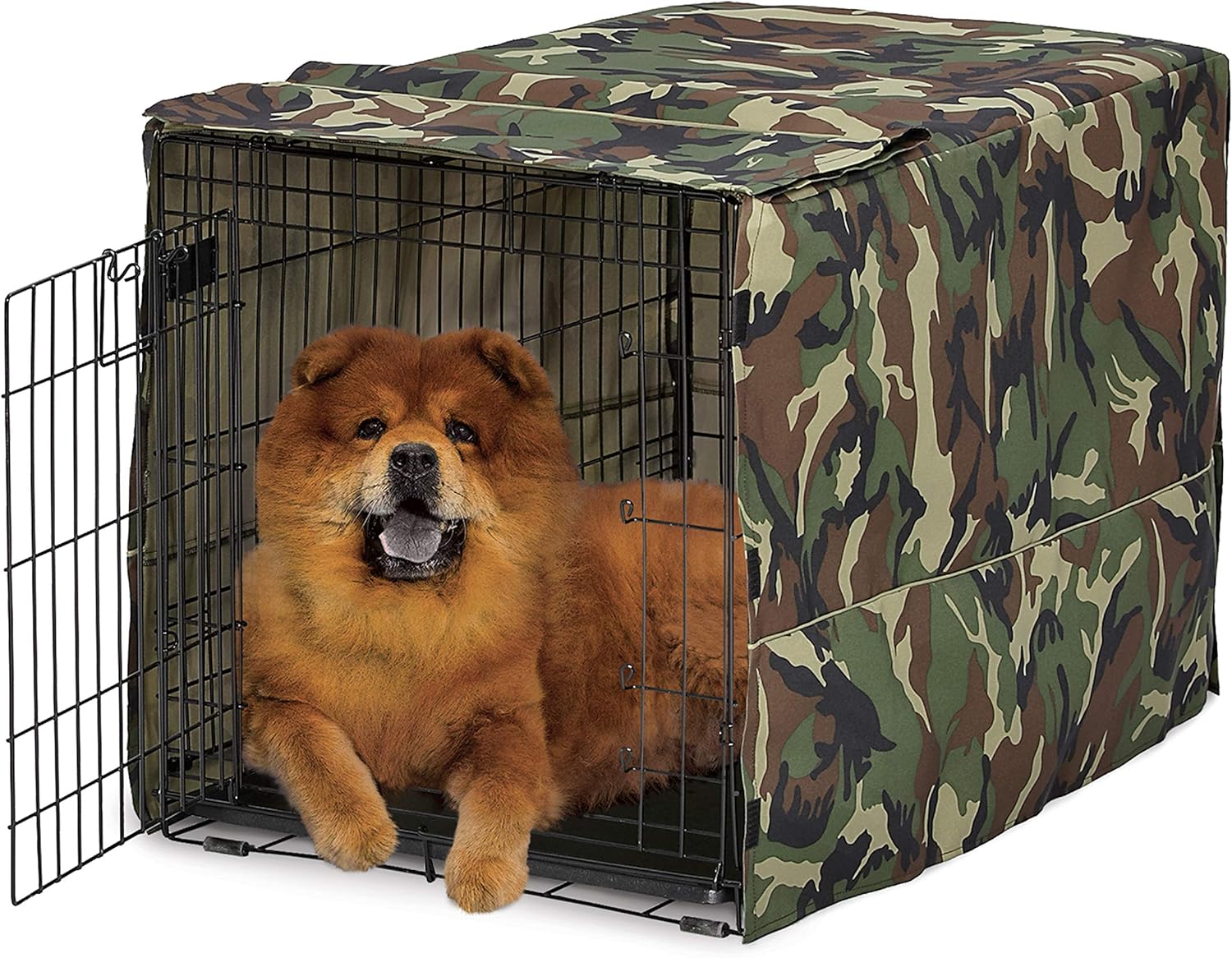 camo dog crate cover