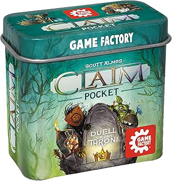 Game Factory 646260 Claim Pocket Mini Stitch Game In Handy Metal Tin Duel Around The Throne 10 Years For 2 Players Amazon De Spielzeug