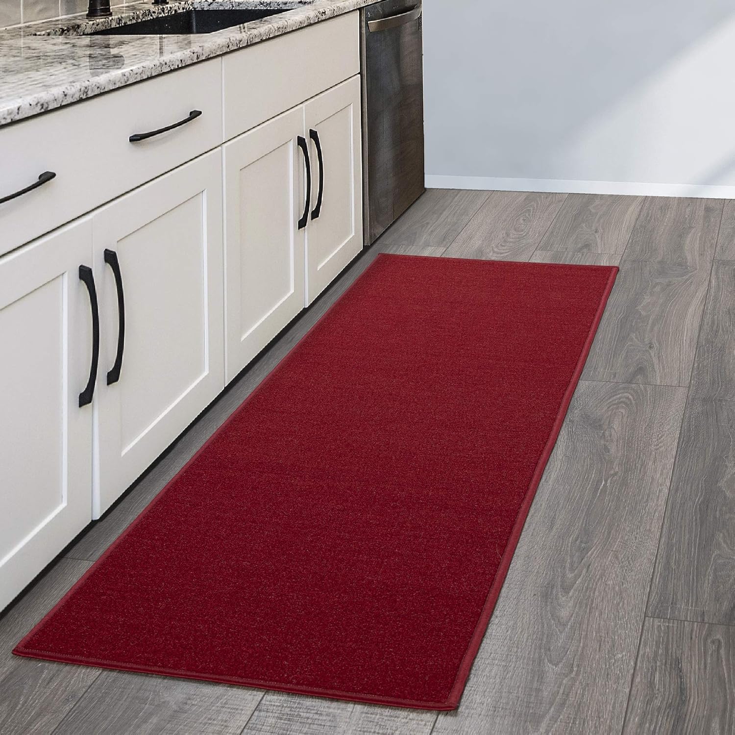 Ottomanson Ottohome Runner, 20" X 59", Red: Furniture & Decor
