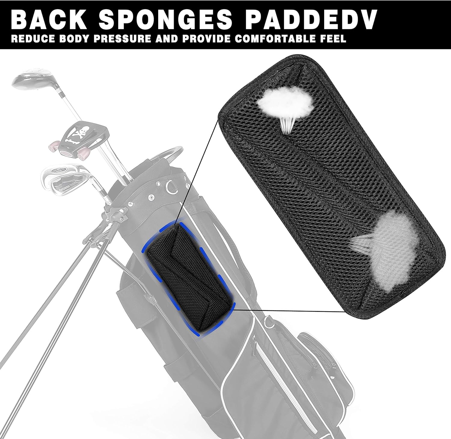Champkey PRO Lightweight Golf Stand Bag - Easy to Carry & Durable Pitch Golf Bag – Golf Sunday Bag Ideal for Golf Course & Travel : Sports & Outdoors