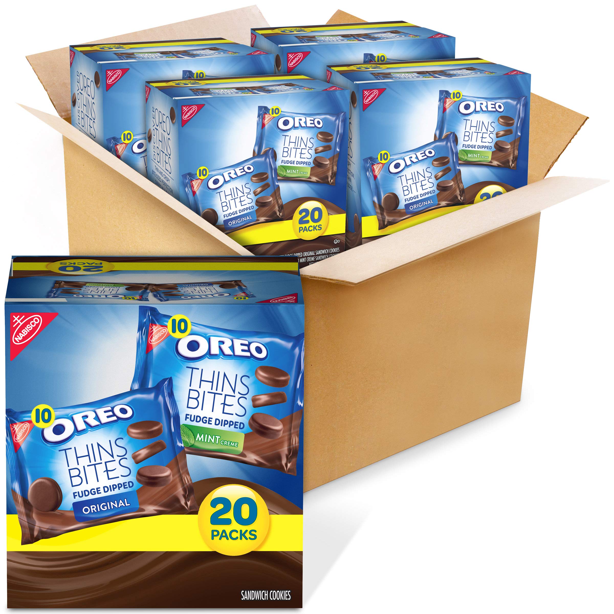 Buy OREO Thin Bites Cookies Fudge Dipped Original & Mint Creme