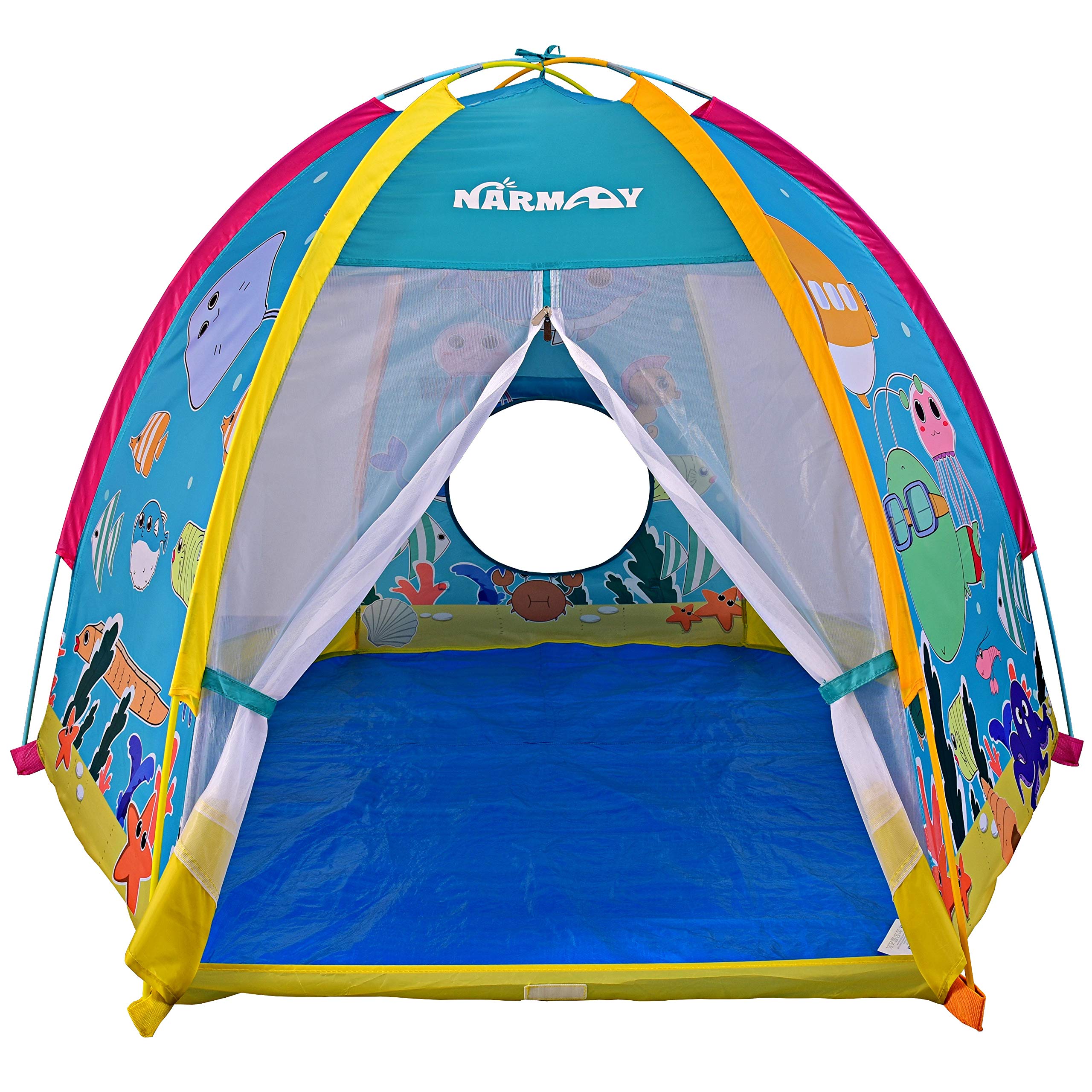 NARMAY® Play Tent Ocean World Dome Tent for Kids Indoor/Outdoor Joy - 72 x 60 x 42 inch