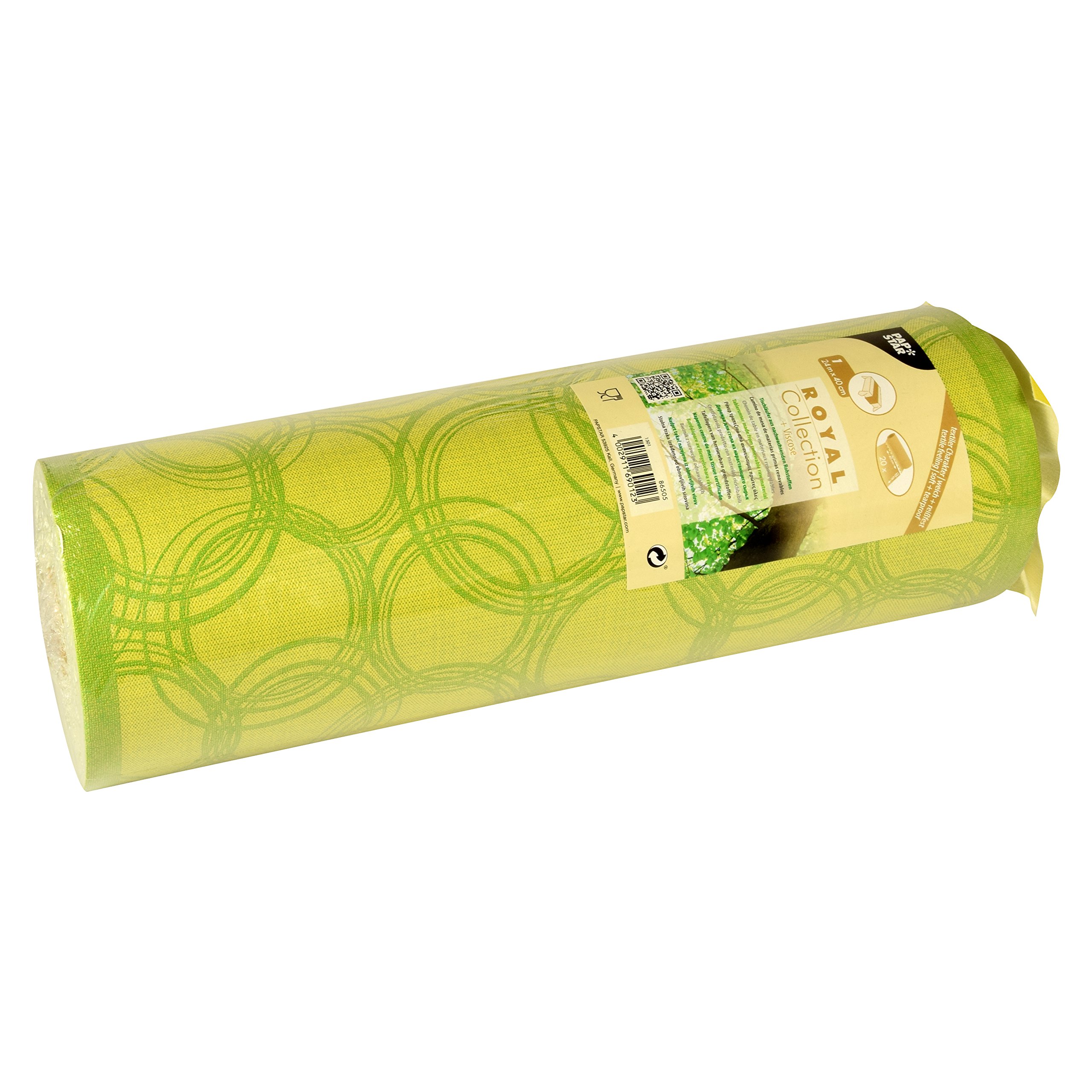 Papstar Table Runner, Limonengrün, 41 x 12.5 x 12.5 cm