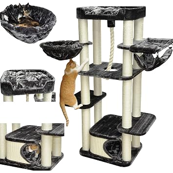 Nanook Kratzbaum Grau Xl Katzenkratzbaum Attila Xl Liegemulde