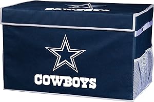 Franklin Sports NFL Folding Storage Footlocker Bins - Official NFL Team Storage Organizers - Collapsible Containers - Large