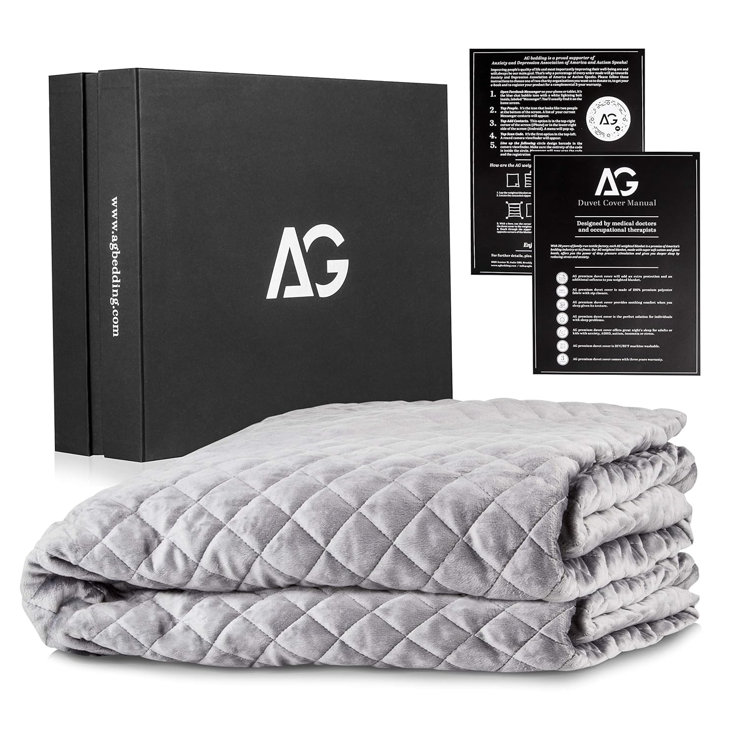 Choose Your Favorite Ag Bedding Removable Duvet Cover For Weighted Blanket Duvet Cover 40 X 60 Inches Designed For Weighted Blanket Adult Dark Grey Official Quality Www Archiva Mx