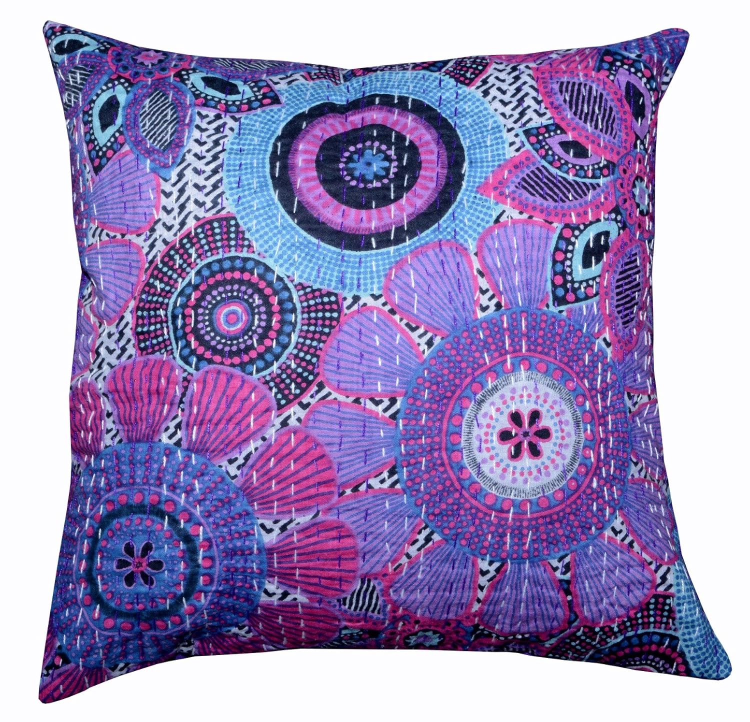 Studio Vintage 100 cotton 20' x 20' Purple color cushion cover, throw pillow cover
